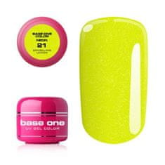 Silcare Base one neonový uv gél 21 Sparkling Lemon 5g