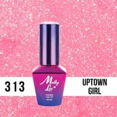 MollyLac 313. MOLLY LAC glitrový gél lak - Uptown Girl 5ml