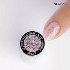 Neonail báza Glitter effect Rose Twinkle 7,2ml