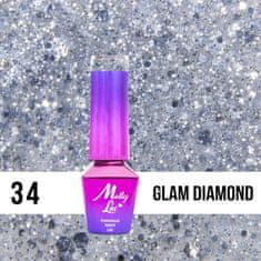 MollyLac 34. MOLLY LAC gél lak - Glam Diamond 5ML