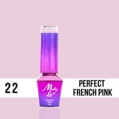 MollyLac 22. MOLLY LAC gél lak - PERFECT FRENCH PINK 5ML