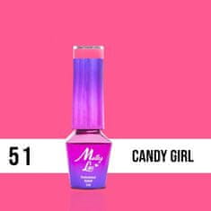 MollyLac 51. MOLLY LAC gél lak - Candy Girl 5ML