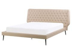 Beliani Súprava nábytku do spálne eko-koža 160 x 200 cm béžová ESSONNE