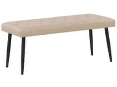 Beliani Súprava nábytku do spálne eko-koža 160 x 200 cm béžová ESSONNE