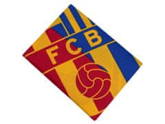 FC Barcelona Bavlnená súprava posteľnej bielizne 140x200 cm, FC Barcelona, tmavomodrá a bordová, OEKO-TEX