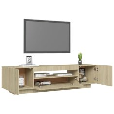 Vidaxl TV skrinka s LED svetlami dub sonoma 160x35x40 cm