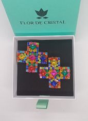 Flor de Cristal Náušnice Frida