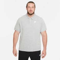 Nike NSW Poloshirt pre mužov, M, Polokošeľa, Dark Grey Heather/White, Sivá, CJ4456-063