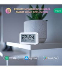 Nous Nous E6 LCD Zigbee Smart Teplotný a Vlhkostný Senzor