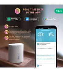 Nous Nous E5 Zigbee Smart Teplotný a Vlhkostný Senzor