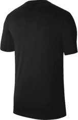 Nike Dri-FIT Park SWOOSH T-Shirt pre mužov, S, Tričko, Black/White, Čierna, CW6936-010