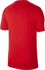 Nike Dri-FIT Park SWOOSH T-Shirt pre mužov, L, Tričko, University Red/White, Červená, CW6936-657