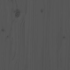Vidaxl Lehátko na opaľovanie sivé 199,5x60x74 cm masívna borovica