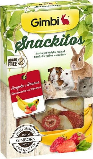 Gimborn Gimborn Snackitos jahoda+banán 60g