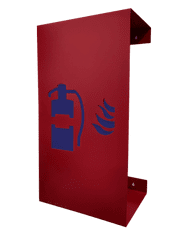 Červinka Nástenný kryt pre hasiaci prístroj Huracan červený s modrým