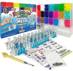 Rainbow Loom Mega Combo Set - výrobky a náramky z gumičiek