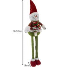 Ruhhy  22331 Vianočná dekorácia snehuliak s teleskopickými nohami 95 cm