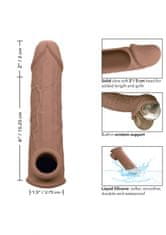 California Ex Novel CalExotics Life-Like Extension 8 Inch Brown skin tone / návlek na penis