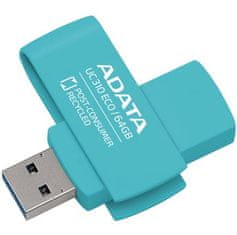 A-Data UC310 ECO/64GB/USB 3.2/USB-A/Zelená