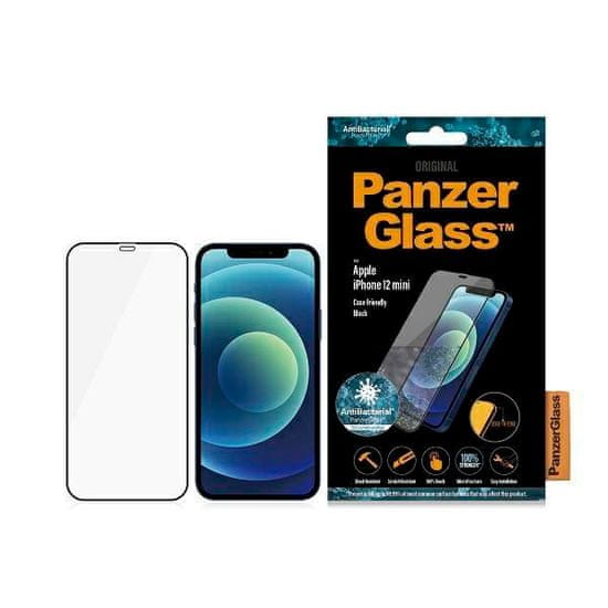 PanzerGlass Tvrdené sklo Case Friendly pre iPhone 12 mini - Čierna KP28925