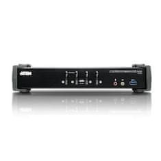 Aten KVM switch CS-1924, 4-Port USB 3.0 4K DisplayPort (4K, USB 3.1 Gen 1)