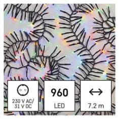 EMOS EMOS LED vianočná reťaz - ježko, 7,2 m, vonkajšie aj vnútorné, multicolor, programy D4BM05