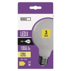 EMOS EMOS LED žiarovka Filament Globe / E27 / 7,8 W (75 W) / 1 055 lm / teplá biela ZF2150