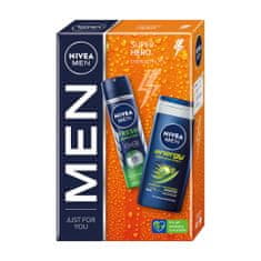 shumee Men Super Hero set antiperspirant v spreji 150ml + sprchový gél 250ml