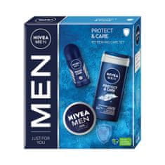 shumee Men Protect & Care set sprchový gél 250ml + roll-on antiperspirant 50ml + univerzálny krém 75ml