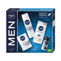 shumee Men Sensitive Premium set sprchový gél 250ml + roll-on antiperspirant 50ml + balzam po holení 100ml + pena na holenie 200ml