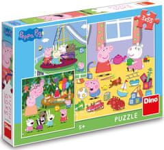 DINO Puzzle Prasiatko Peppa na prázdninách 3x55 dielikov