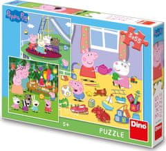 DINO Puzzle Prasiatko Peppa na prázdninách 3x55 dielikov