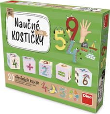 DINO Obrázkové kocky Čísla, 20 kociek