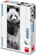 DINO Vertikálne puzzle Panda v tráve 1000 dielikov