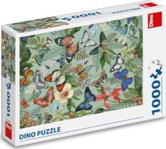 DINO Puzzle Motýlia lúka 1000 dielikov