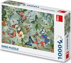 DINO Puzzle Motýlia lúka 1000 dielikov