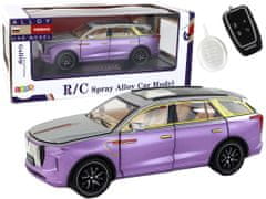 shumee RC auto 1:24 Automobilové vozidlo E-9 hliníkové diaľkovo ovládané fialové