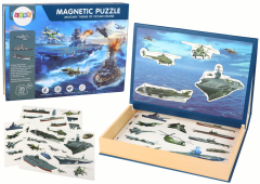 shumee Sada edukačných magnetických puzzle s motívom vojenskej lode