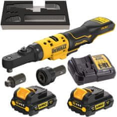 DeWalt 12V XR 75Nm račne 1/4", 3/8" a 1/4" šesťhran 2x3Ah DCF500L2G