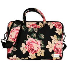 MG Wonder Briefcase taška na notebook 15-16'' black and roses