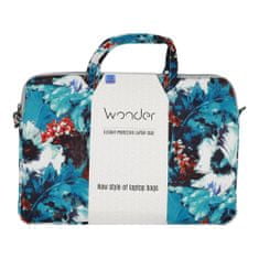 MG Wonder Briefcase taška na notebook 15-16'', white poppies