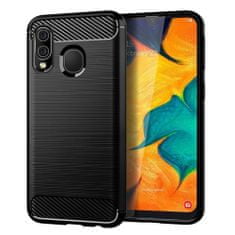 FORCELL Obal / kryt pre Samsung Galaxy A40 čierny - Forcell CARBON