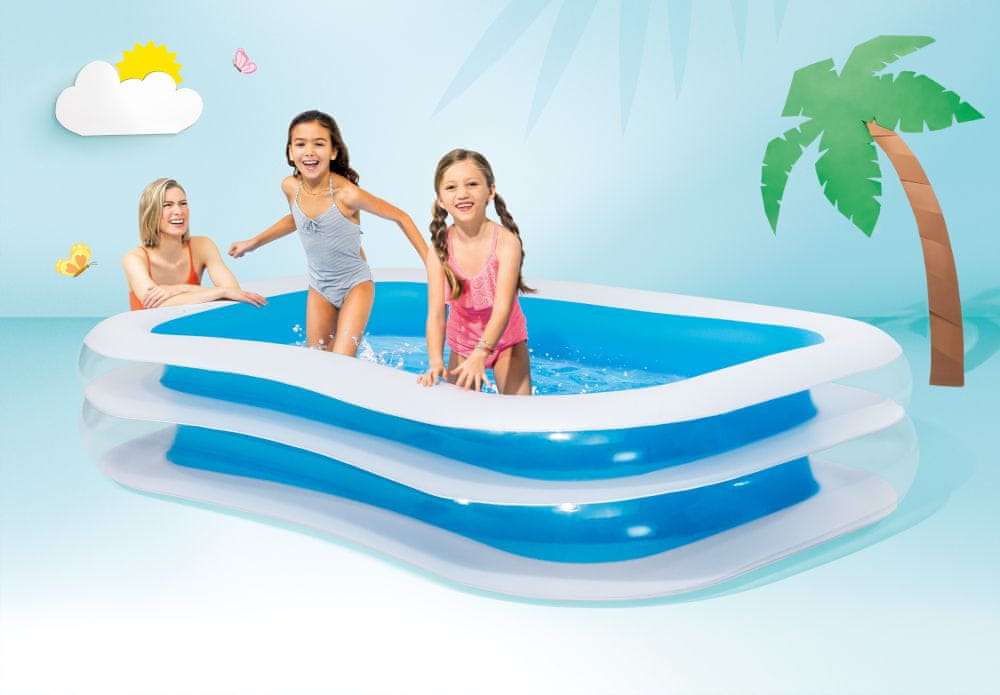 Piscine gonflable familiale INTEX 262 x 175 x 56 cm - Orca Sénégal