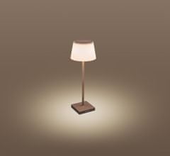 Century CENTÚRY Nabíjacie stmievateľné stolné LED svietidlo MARGO corten 4W 3000K IP54 USB