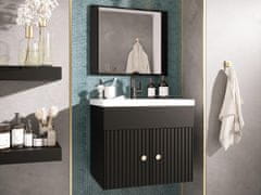 Veneti Kúpeľňová zostava SILVINO 6 - čierna + umývadlo ZDARMA