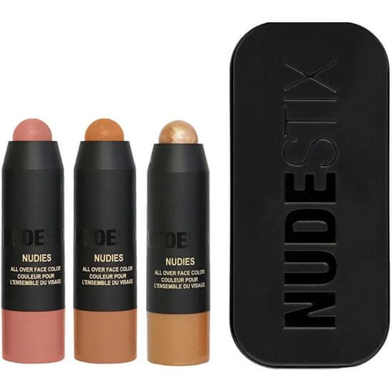 NUDESTIX Darčeková sada dekoratívnej kozmetiky Soft & Warm Nudes Mini 3 ks