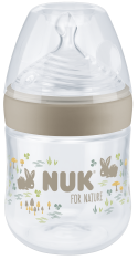 Nuk for Nature fľaša s kontrolou teploty 150 ml hnedá