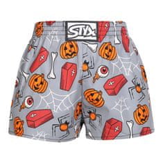 Styx Detské trenky art klasická guma Halloween rakvy (J1752) - veľkosť 12-14 let