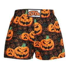 Styx Detské trenky art klasická guma Halloween tekvica (J1755) - veľkosť 6-8 let