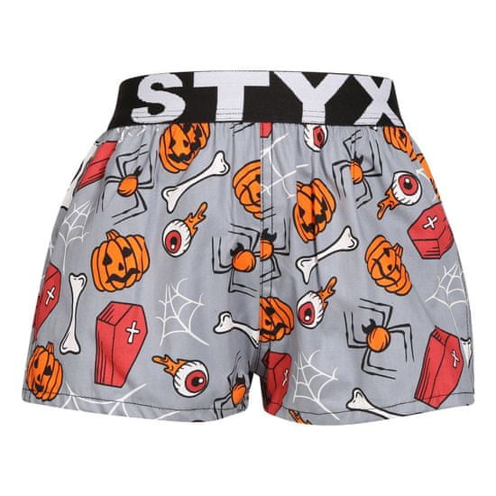 Styx Detské trenky art športová guma Halloween rakvy (BJ1752)